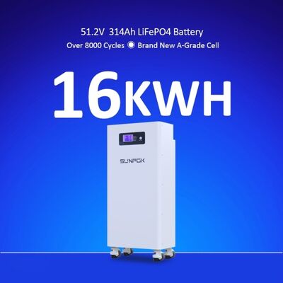 15Kwh Home Energy Storage Battery 51.2V 300AH LiFePo4 Battery 48V Lifepo4 15kw Lithium Battery With Wheels