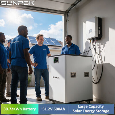 SUNPOK Lithium Ion Batteries 600AH 48V Solar Energy Storage LiFePO4 Battery 51.2V 30KWH LiFePO4 Battery for Solar System