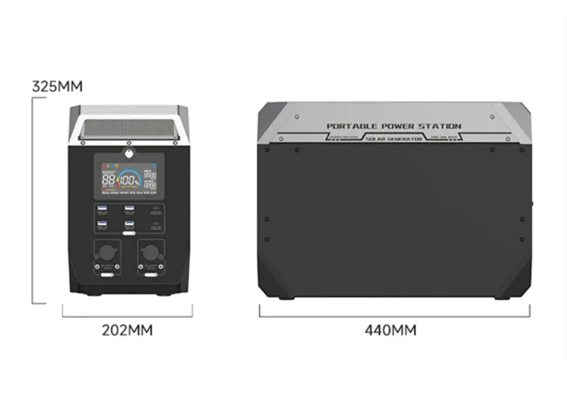 Przenośna elektrownia litowa 32 V Outdoor Camping 500 W 2000 W Generator słoneczny