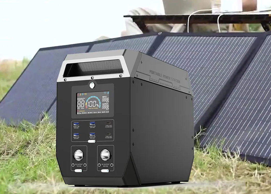 Przenośna elektrownia litowa 32 V Outdoor Camping 500 W 2000 W Generator słoneczny