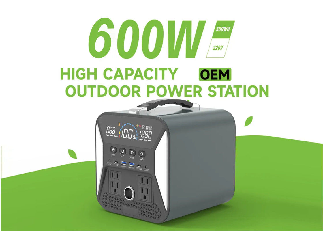 1000 W Usb Typ C Dc Ac 600 W Przenośna elektrownia litowa Przeciążenie zwarciowe
