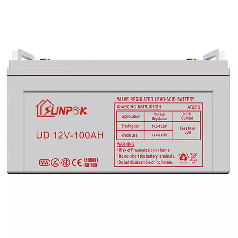 Sunpok 12v żelowa bateria do głębokiego cyklu 50ah 100ah 120ah 150ah 200ah 300ah bateria słoneczna do głębokiego cyklu