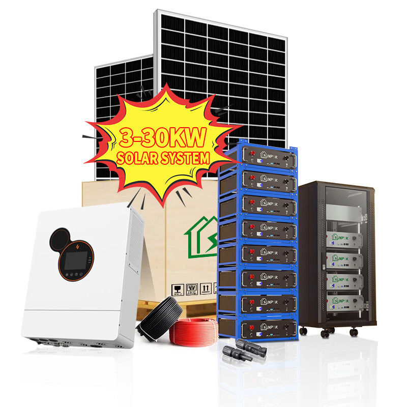 Kompletny zestaw energii słonecznej 3 kW 5 kW 10 kW 15 kW 20 kW 30 kW Kompletne systemy energetyczne bez sieci
