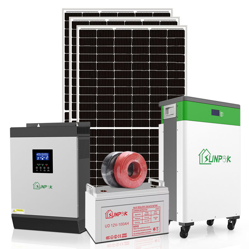 Domowy układ słoneczny Sunpok 10kw domy zasilane energią słoneczną 1KW 3KW 5KW 10KW mieszkalna instalacja solarna