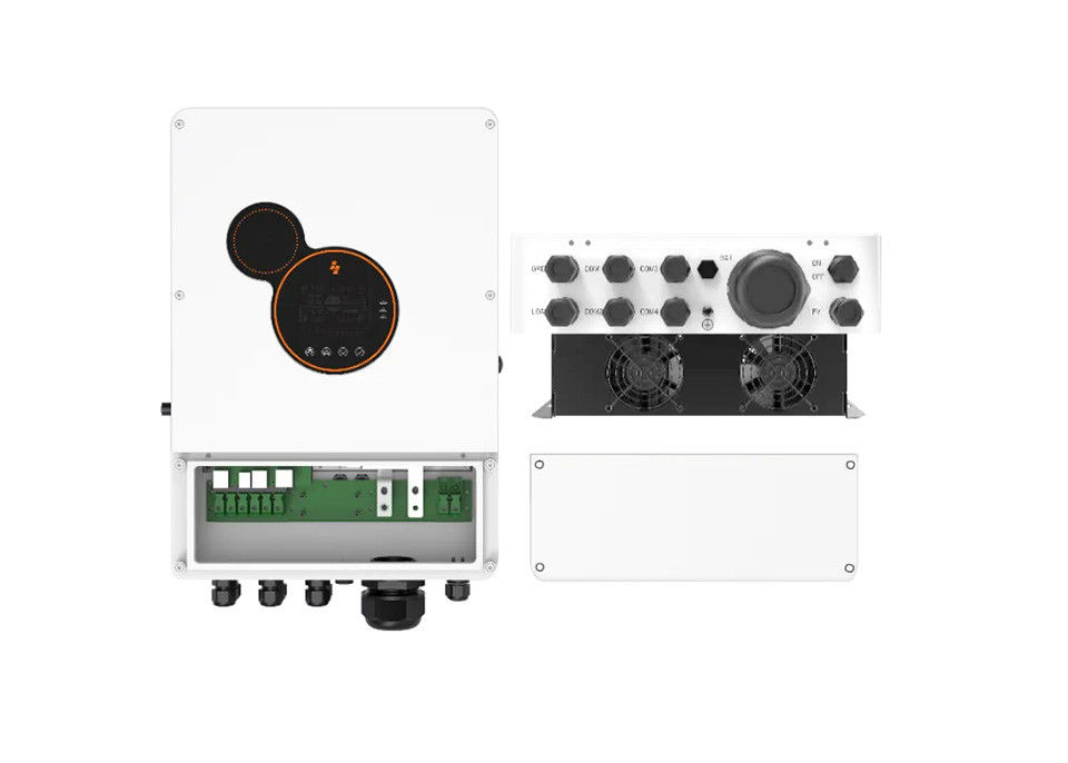 Sunpok 5kva Mppt 450vdc Wejście Pv 220v 48v 5kW On Off Grid Tie Hybrid Solar Inverter