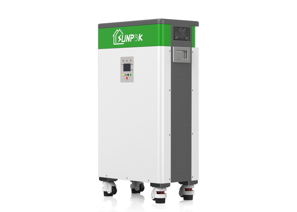 Wyświetlacz LCD Wszystko w jednym systemie baterii słonecznych ESS 5kW 10,24kWh LiFePO4 Power System przechowywania baterii słonecznych
