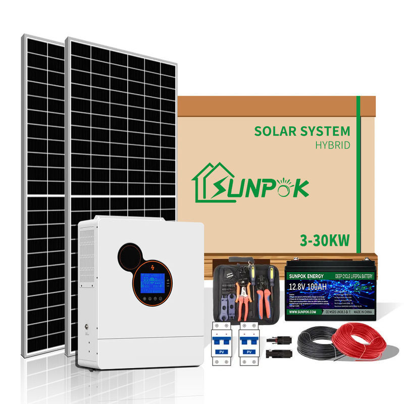 Inteligentny hybrydowy system inwertera słonecznego 10 kW 15 kW 20 kW Off-grid Mieszkaniowe systemy zasilania energią słoneczną
