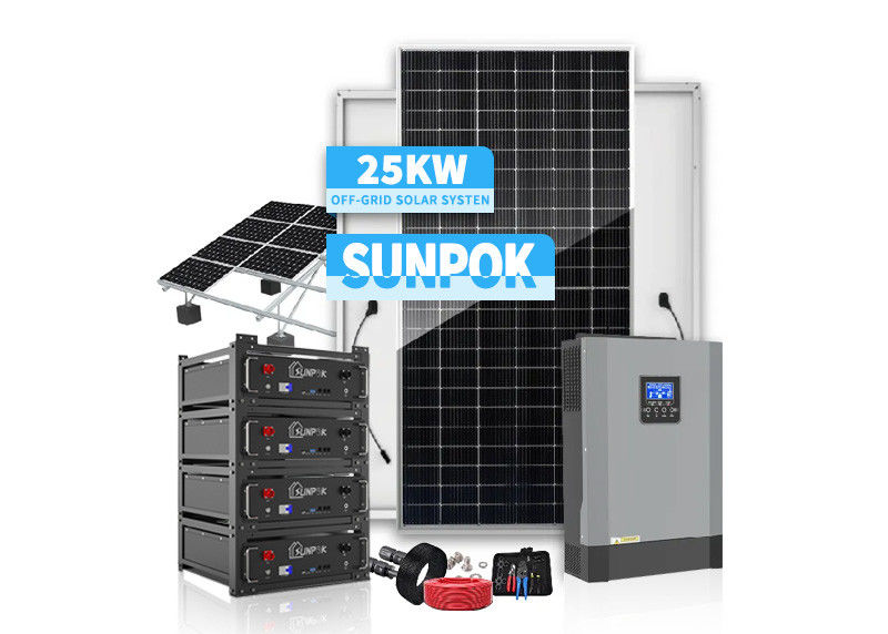 Systemy fotovoltaiczne zamontowane na ziemi w zakresie oddalonym od sieci 48V 200ah 300ah 1000W 3000W Systemy montażu fotovoltaicznych