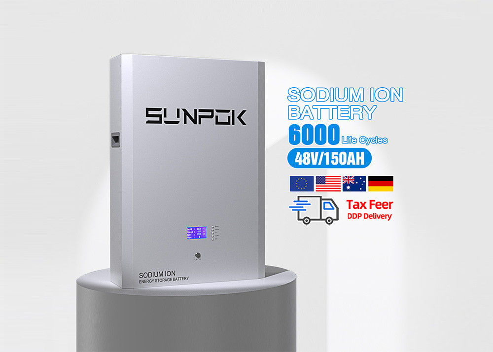 Akumulator jonowy sodu Sunpok 98% Wydajność ładowania / rozładowania 5-30 KWh Zakres mocy wyjściowej