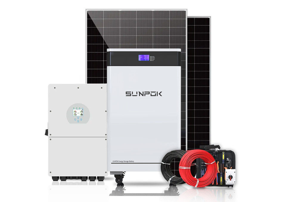 230V 3Kw 5Kw 8Kw 10Kw Hybrydowy zestaw systemu słonecznego dla domu i firmy