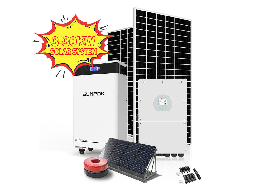 System energii słonecznej z akumulatorem litowym 20kw 15kw 16kw 10kw System energii słonecznej System magazynowania energii słonecznej