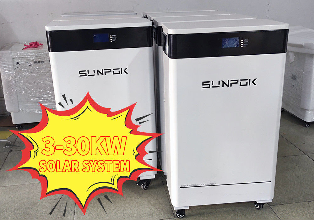 hybrydowe systemy energetyki słonecznej 30kw 20kw 10kw Systemy magazynowania energii 3 fazy 40kwh Litowe baterie system słoneczny