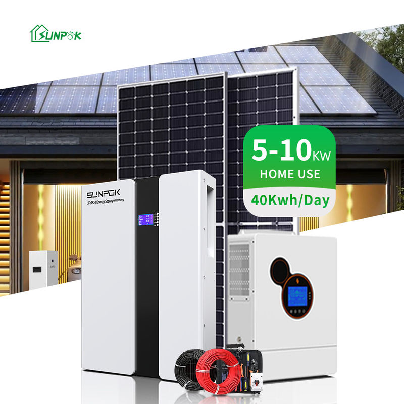 Systemy energetyki słonecznej 3kw 5kw 10kw 12kw 15kw Hybrid Off Grid Kompletny zestaw paneli słonecznych