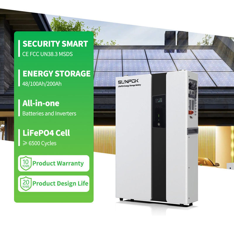 System magazynowania akumulatorów domowych Sunpok Energy All-in-One dla akumulatorów litowych