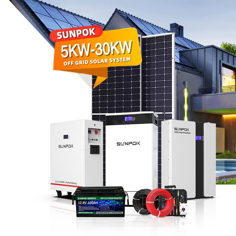 Kompletny zestaw inteligentnego systemu energetycznego dla domów z odłączoną siecią słoneczną 3kw 5kw 8kw 10kw 15kw 20kw 30kw