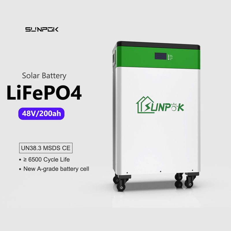 Głęboki cykl LiFePO4 Bateria litowo-jonowa 10kwh 48v 200ah Domek System energii słonecznej
