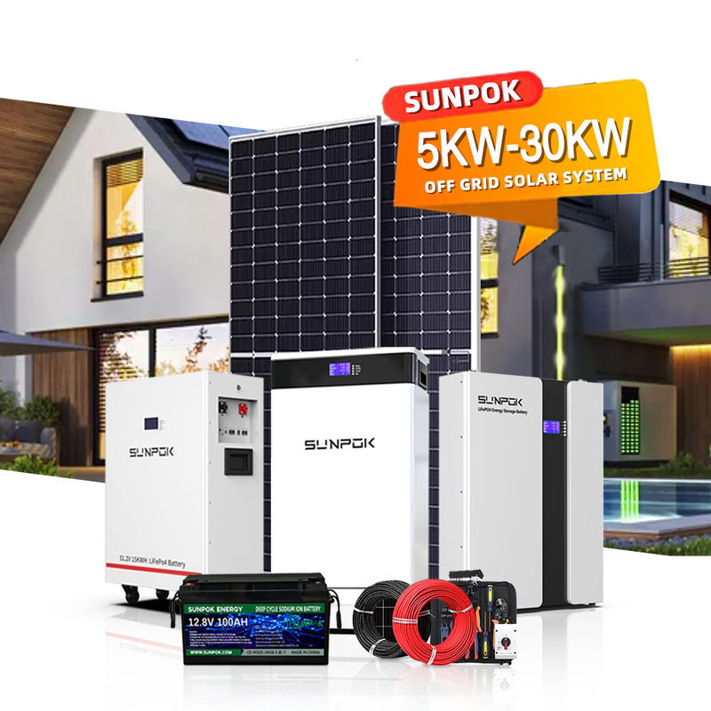 48V 100AH 120AH Bateria słoneczna dla hybrydowego systemu słonecznego 6KWH 12KWH 18KWH 24KWH 30KWH