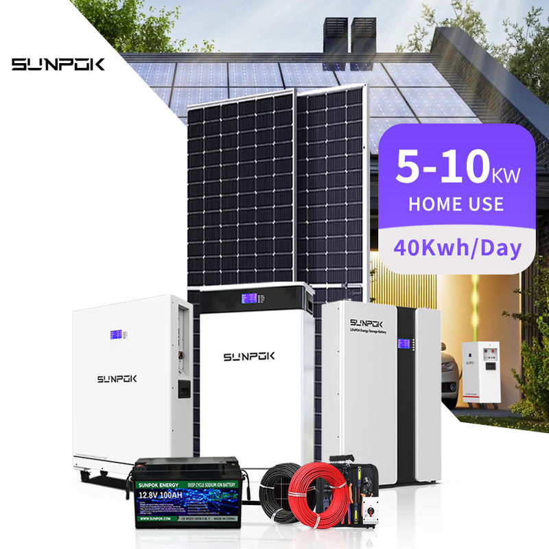 Kompletny hybrydowy system akumulatorów słonecznych o mocy 30 kW