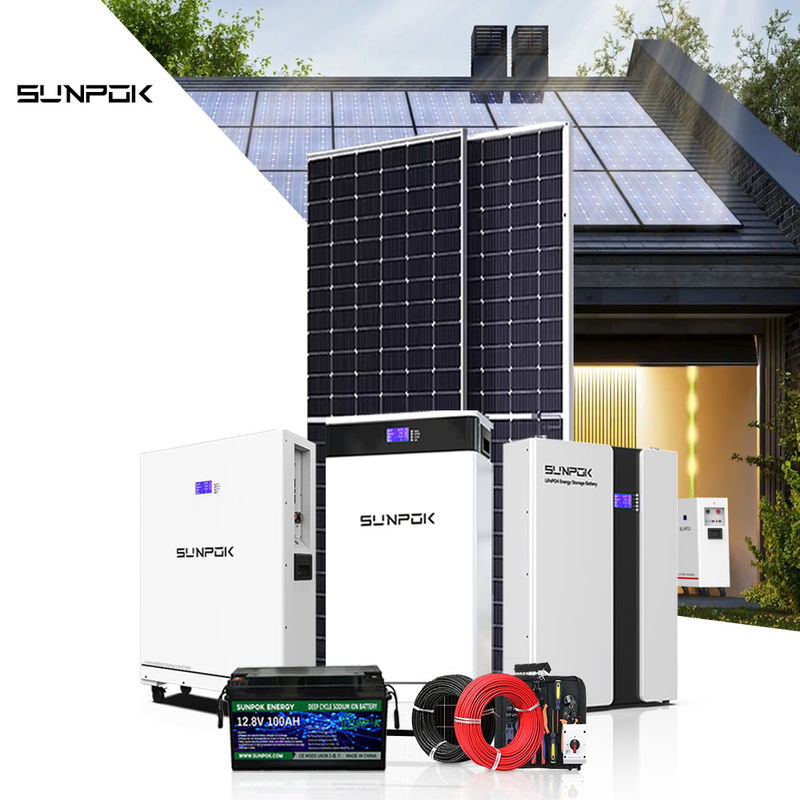 Nowy Układ Energii Słonecznej 10kw 15kw 30kw Bateria Układu Słonecznego 48v 200ah 400ah Baterie Lifepo4
