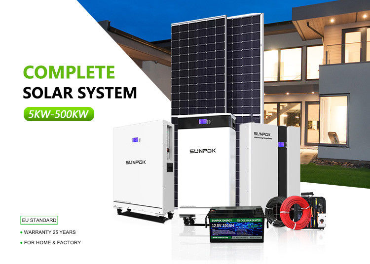 Hybrydowy Inwerter Układ słoneczny 10kw 50kw 500kw Bateria litowo-jonowa