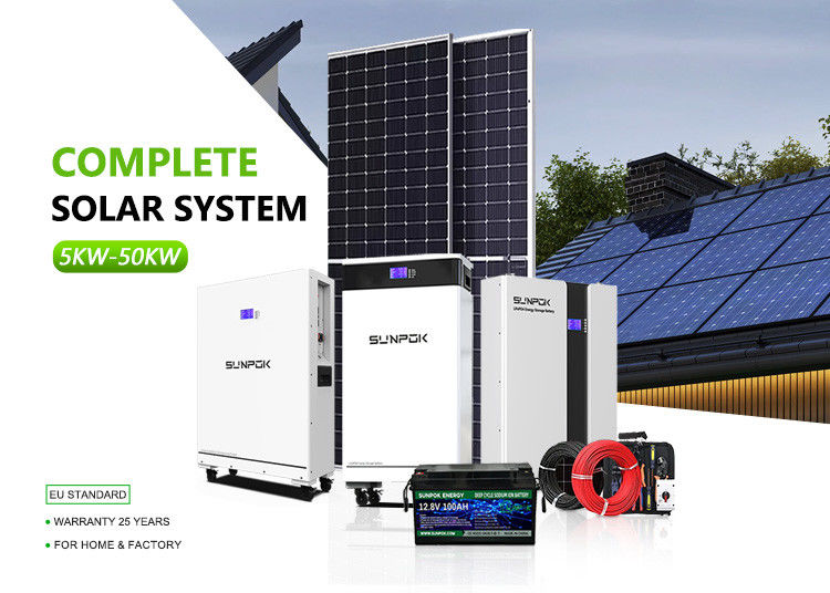 System energii słonecznej dla domów z wyłączeniem sieci pełny zestaw 10kw 15kw 20kw z akumulatorem