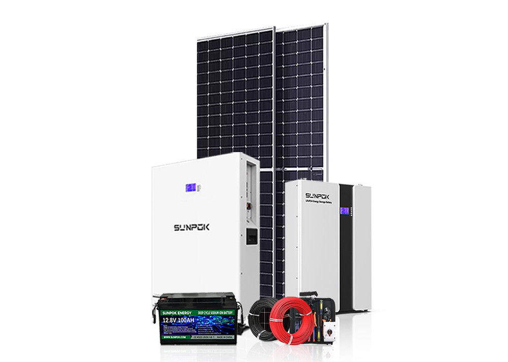 Hybrid On Grid Off Grid Energy System Kit 3kw 15kw 30kw 50kw System energii słonecznej
