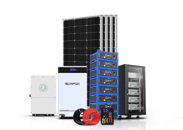 OFF GRID Photovoltaic Solar Energy System 5Kw 10Kw 12Kw Kompletny hybrydowy zestaw systemów energii słonecznej dla domu