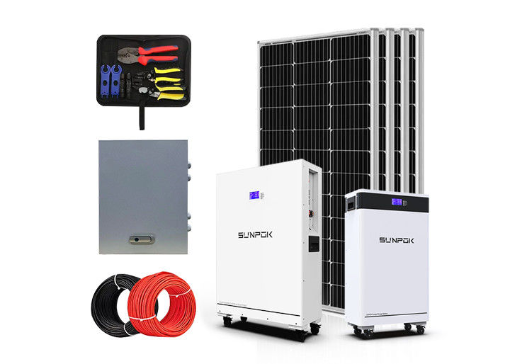 System energii słonecznej dla komercyjnych 3kw 3000w 6kw 8kw 10kw System hybrydowy w sieci System energii słonecznej poza siecią