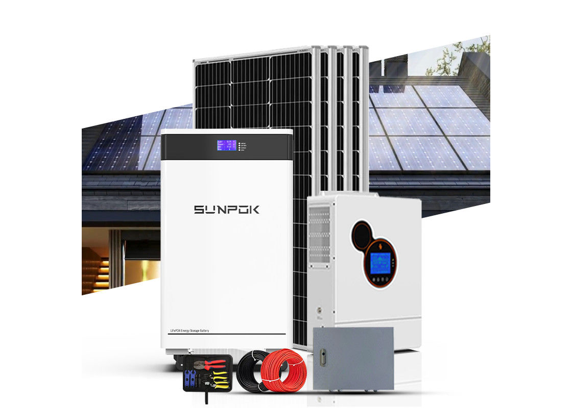 System energii słonecznej mieszkalnej 3Kw 10Kw 15Kw 20Kw 30Kw Hybrydowe systemy paneli słonecznych Mppt Funkcja