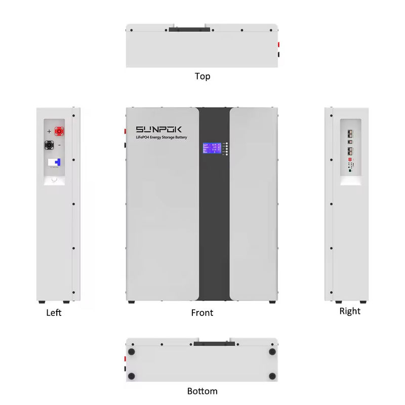 Smart Bms And Bluetooth 6500+ Deep Cycle 51.2v 200ah Bateria do przechowywania energii