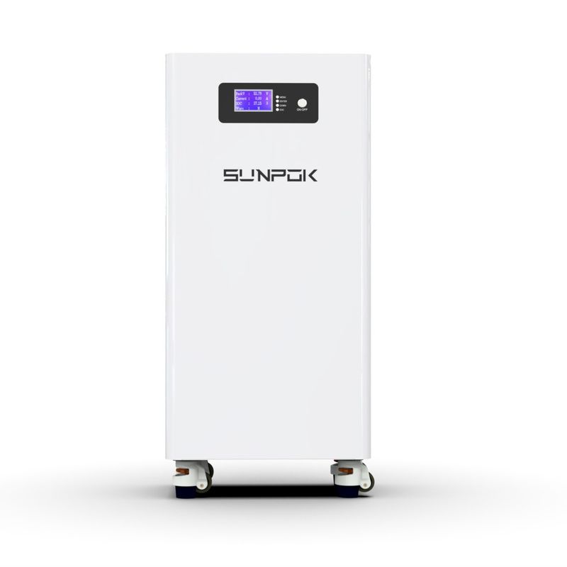 Układ słoneczny Dom 15kwh Bateria litowa 48V 300Ah z kółkami 51.2v 15kwh 30kwh Baterie litowe do magazynowania energii dla domu