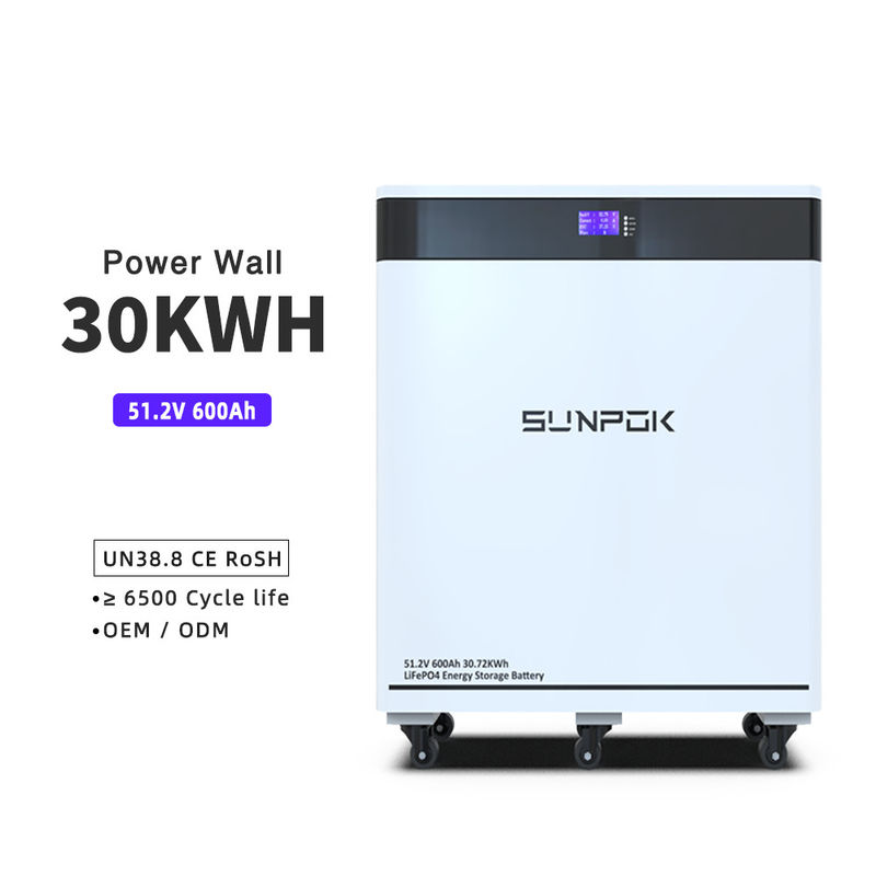 48V 600Ah Litium Lifepo4 Lipo4 Bateria 51.2V 30Kwh Przechowywanie energii 30Kw Bateria do systemu energii słonecznej