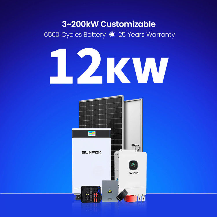 5Kw 10Kw 12Kw 15Kw 18Kw 20Kw 25Kw 30Kw System energii słonecznej bez sieci System magazynowania energii słonecznej