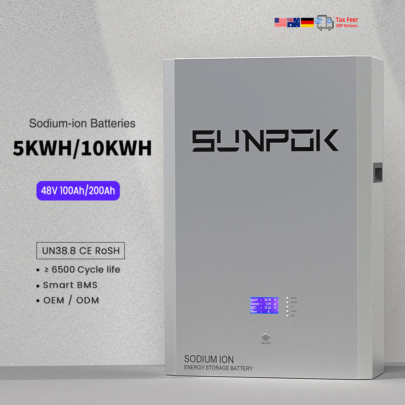 48V 51.2V 5kwh 10kwh Baterie sodu sodu Na Ion Baterie magazynowe Baterie słoneczne