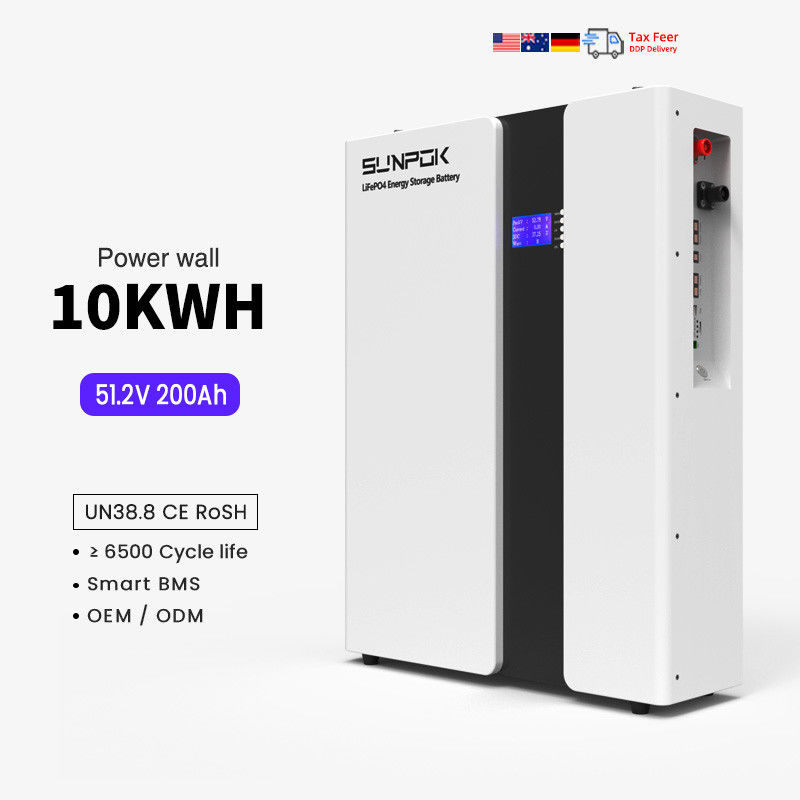Home Power 48V 200Ah Litium Ion Battery 10Kwh LiFePo4 Baterie Smart BMS System słoneczny 51.2V 100Ah Bateria magazynowa energii