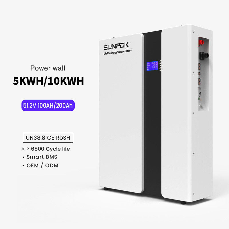 Home Lifepo4 Bateria do przechowywania energii słonecznej 200Ah 48V 10kWh Power Wall Litium Ion Lifepo4 Bateria z najlepszą ceną