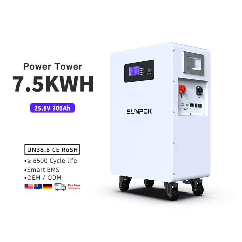 2025 Nowy projekt 7.5Kwh Bateria 24V 300 Bateria litowo-jonowa 300Ah Bateria litowa 300Ah Systemy magazynowania energii słonecznej