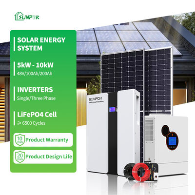 5KW 10KW 12KW Solar Energy Battery Storage Systems Hybrid Set
