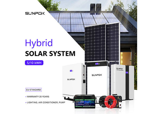 Solar Power System 3kw 5kw 10kw Home Solar Panel Kit For Prefab Houses